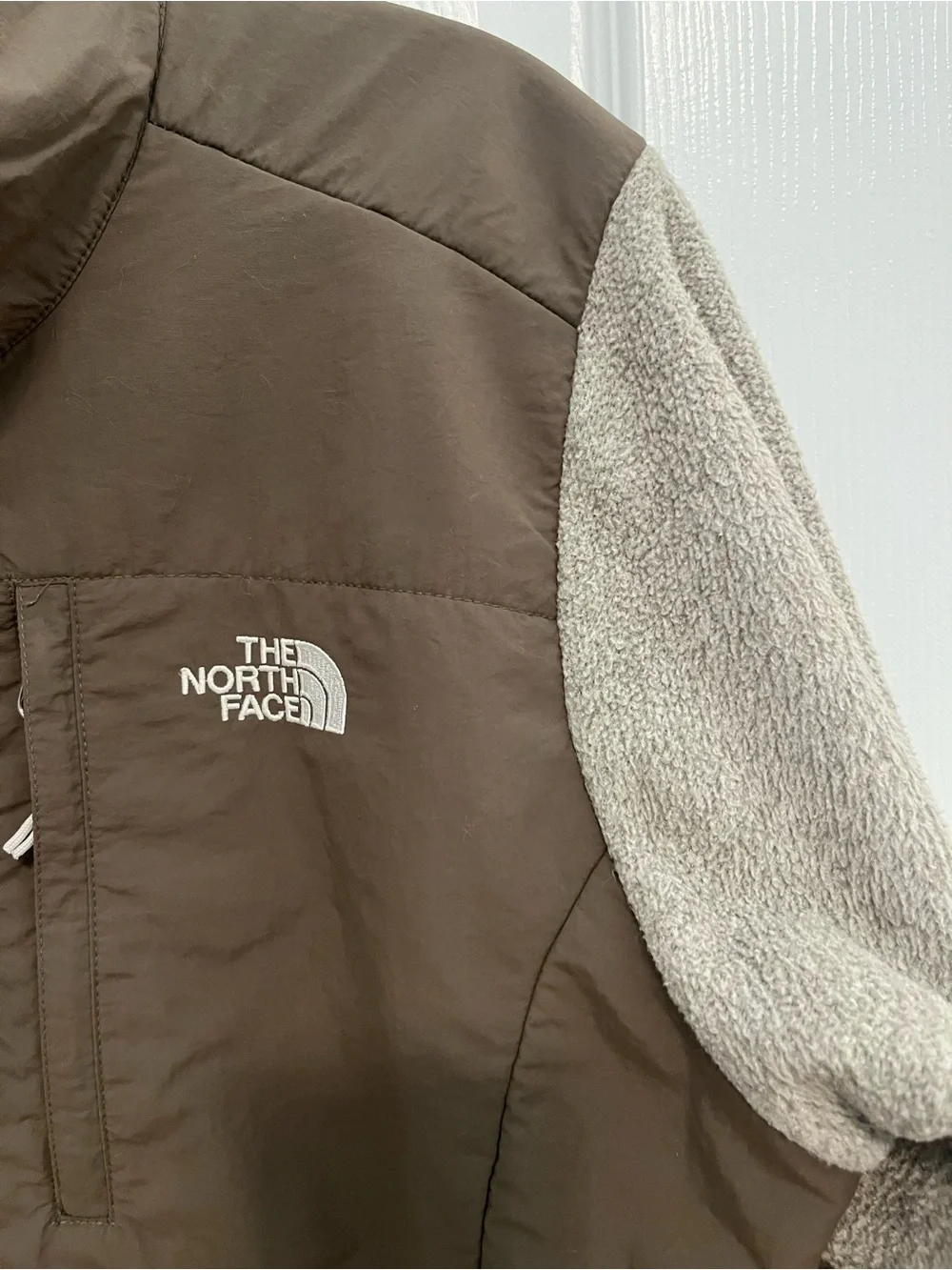 The North Face Men’s Denali Polartec Fleece Jacket Brown Gray Size Large